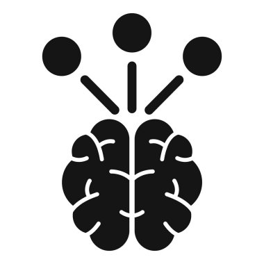 Zihin bakım ikonu basit vektörü. Sağlık sigortası. Bellek anımsaması