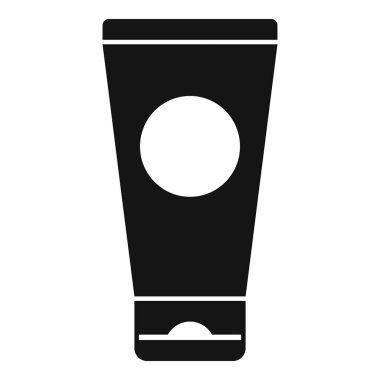 El kremi ikonu basit vektör. Moda tedavisi. Kadın derisi.