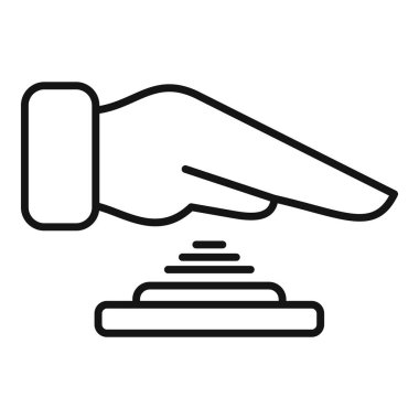 Gizlilik rec veri simgesi ana hatları vektörü. Biyolojik erişim akıllıca. Yüz kodunu yazdır