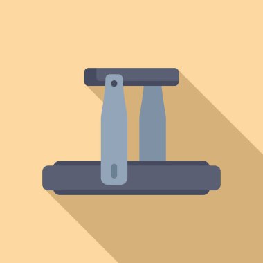 Sanal gerçeklik platformu düz vektörü. Ev oyun stüdyosu. Teknoloji hologramı