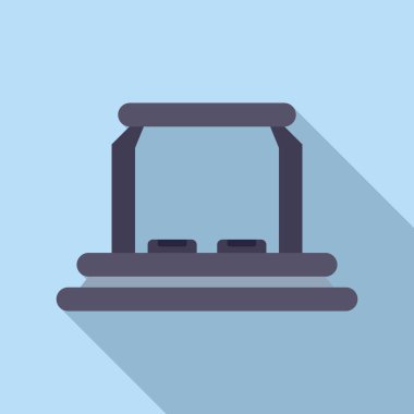 Vr arayüz platformu düz vektörü. Siber sosyal program. Sinema Projeksiyonu