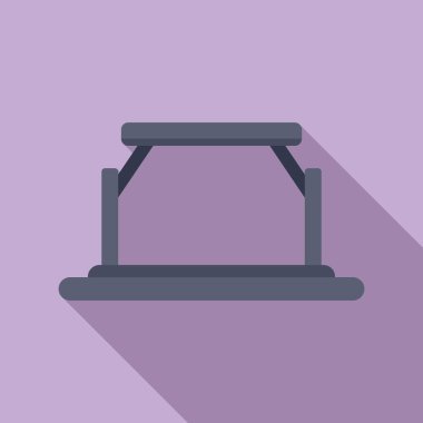 Arayüz vr platform simgesi düz vektörü. Oyun teknisyeni siber. Cam gelecek projeksiyonu