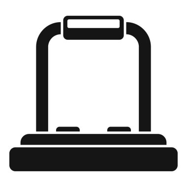 Vr platform simgesi basit vektör. Dijital sanal projeksiyon. Tur kamera gözlükleri