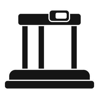 Medya vr platform simgesi basit vektör. Aygıt görüntüsü. Sosyal medya simülasyonu