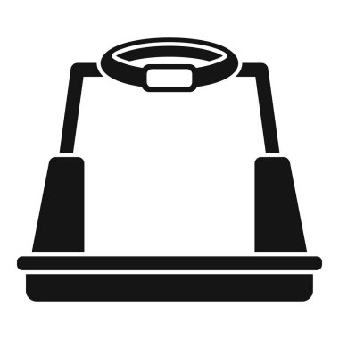 Arayüz platformu simgesi basit vektör. Oyun siber teknolojisi. Medya video çalışanı