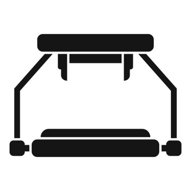 Sosyal cam platform simgesi basit vektör. Oyun teknisyeni. Fütürist metaevren siber