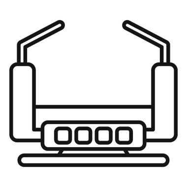 Siber platform simgesi ana hat vektörü. Kişi ve oyun. Sosyal alan sinematiktir