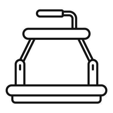 Siber platform simgesi ana hat vektörü. Kamera vr gözlükleri. Kişinin geleceği