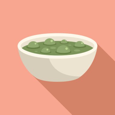 Kaynayan kremalı çorba ikonu düz vektör. Yemek gastronomisi. Mutfak yemeği.