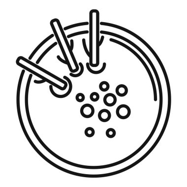 Yemek kremalı çorba ikonu ana hatları vektörü. Yemek pişirme gastronomisi. Yemek çok lezzetli.