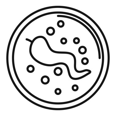 Kırmızı biber kremalı çorba ikonu ana hatları vektörü. Yemek ziyafeti. Yemek nafakası