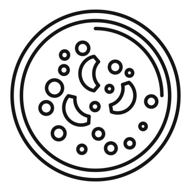 Aliment kremalı çorba ikonu ana hatları vektörü. Gurme tabak yemeği. Akşam yemeği sıcak sebze