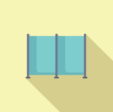 Klinik odası ikon düz vektör taraması. Sağlık hizmetleri hastası. Klinik inceleme