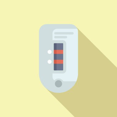 Tanısal ekipman ikonu düz vektör. Klinik genel değerlendirme. Klinik testi