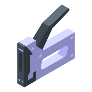 Yapım kırpıcı ikon izometrik vektörü. Ev dekorasyonu aleti. Tasarım aracı