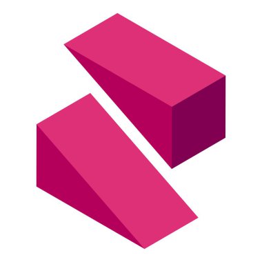 Plastik eko oyuncakları ikon izometrik vektörü. Çocuk inşaatı. Bebek öğrensin