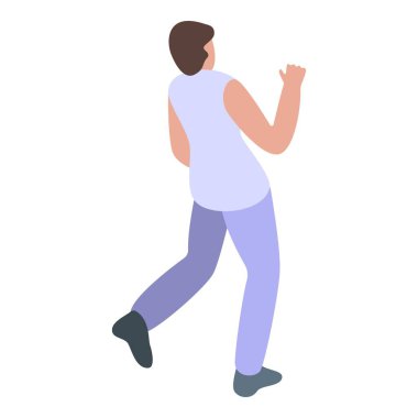 Karakter capoeira ikon izometrik vektörü. Brezilya kordası. Kişi kültürü