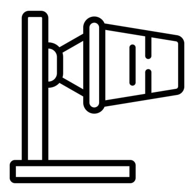 Hava rüzgarı gösterge simgesi ana hat vektörü. Yaratık iğnesi. Döndürme aygıtı