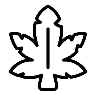 Kenevir Hollanda kültür ikonu ana hatları vektörü. Amsterdam otu. Hollanda ulusal kültürü