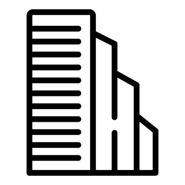 Oslo şehir manzarası ikonu ana hat vektörü. Kuzey ülkesi. İskandinavya kentsel altyapısı