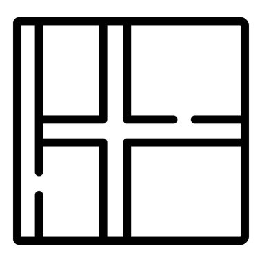 Norveç bayrak ikonu ana hat vektörü. İskandinav ulusal sembolü. Norveç kültürü ve tarihi