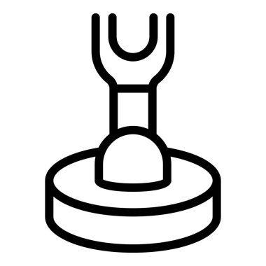 Yer temizleme ikonu ana hatları vektörü. Otomatik yüzey yıkama aleti. Temizlik personeli.