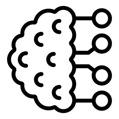 Beyin fırtınası ikon anahat vektörü. Banyo aktivitesi. İş sabahı.