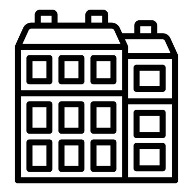 Klasik Viyana mimari ikonu ana hatları vektörü. Şehir harikası harikalar yaratıyor. Viyana Kültür Şehri