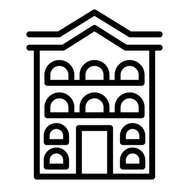 Varşova gezisi ikon ana hat vektörü. Metropolis tarihi gezisi. Polonya Kültür Mirası