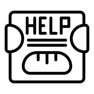 Gıda krizi ikon ana hatları vektörü. Ekonomik yoksulluk. Fiyatlar çöküyor