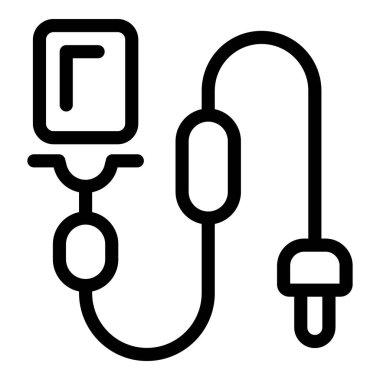 Bluetooth lavalier mikrofon ana hatları vektörü. Kablosuz yayın ekipmanı. Tasma bloglama yaka mikrofonu