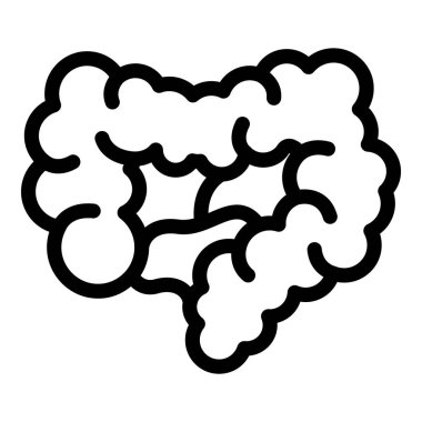 İç organlar detoks ikon ana hatları vektörü. Vücut detoksifikasyonu. Sağlıklı organik diyet