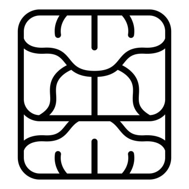 Doldurulmuş sebze ikonu ana hatları vektörü. Geleneksel dolma yemeği. Et ve pirinç dolu yapraklar.