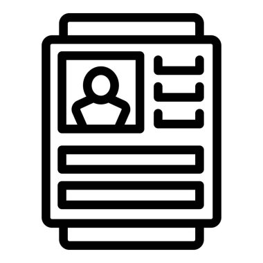 Profesyonel özgeçmiş taslak vektörü. Yetenek geliştirme. Kariyer uzmanlığı gelişimi