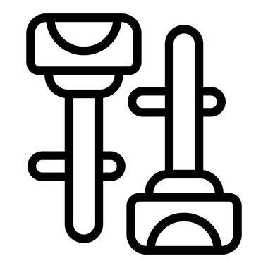 Moda kol düğmeleri ana hatları vektörü. Gömlek aksesuarları. Zarif moda ayrıntıları