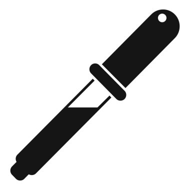 Kan damlası ikonu basit bir vektör. Antiviral enjeksiyon. İnsanlar terapiye gidiyor.