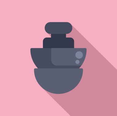 İşitsel kulak tıkacı ikonu düz vektör. Sağlık hizmetleri koruması. Silikon kapaklı kanal