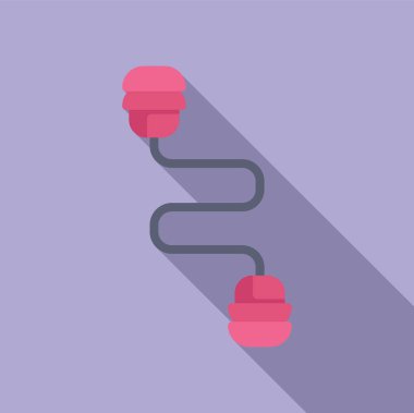 Köpük koruma ikonu düz vektör. Ekipman sesi. Kapak lastiği