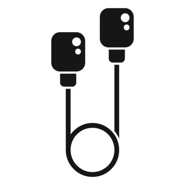 Kulak tıkaçları simgesi basit bir vektör. Güvenlik teçhizatı. Sağlık hizmetlerinin azaltılması