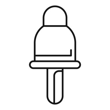 Köpük kulak tıkaçları ikon dış hat vektörü. Ses koruma ekipmanları. Gürültü azaltma