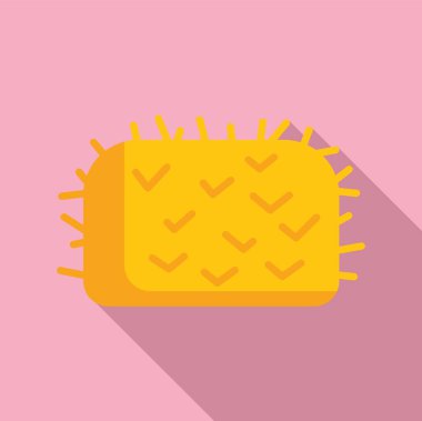 Saman yığını kefalet ikonu düz vektörü. Çiftlik arazisi. Tarla tarımı buğdayı