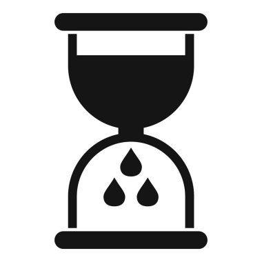 Menopoz yaşı döngüsü simgesi basit bir vektör. Kadın vücut ağrısı. Kötü bir dönem.