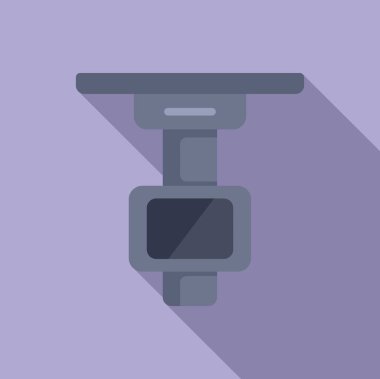 Müşteri sağlığı ikonu düz vektör. Röntgen cihazları. Çalışan birey