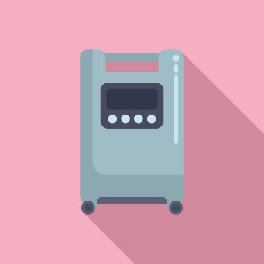 Tedavi yoğunlaştırıcı ikonu düz vektör. Sağlık sigortası burnu. Tank yuvası