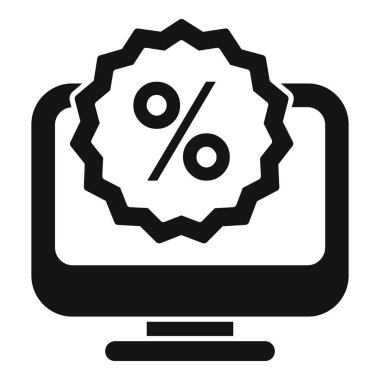 Satış paketi simgesi basit bir vektör sunar. Atölye. Olay sertifika kartı