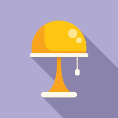 Önde giden lamba tutucu ikonu düz vektör. Sabitleme katı. Marka elementi enerjisi