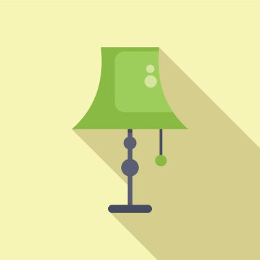 Avize meşale ikonu düz vektör. Lamba yanıyor. Tavan döşemesi.