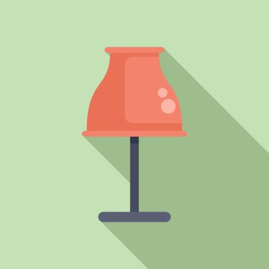 Ev meşalesi simgesi düz vektör. Modern elektrik döşemesi. Oda enerjisi