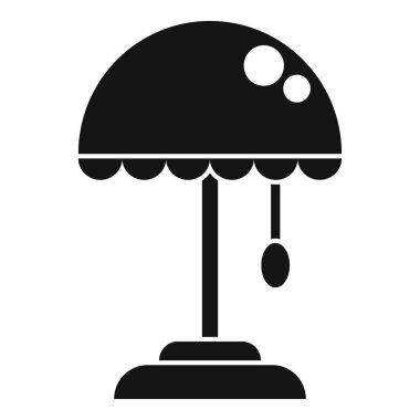 Torcher simgesini basit vektörle aydınlat. Öncü kat dokusu. Ev eşyaları