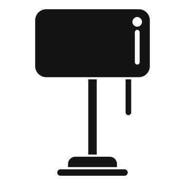 Torcher ögesi simgesi basit vektörü. Dekoratif mobilyalar. Dekorasyon amaçlı oda ışığı